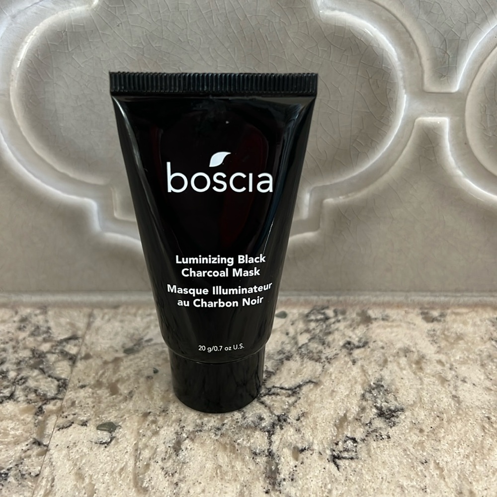 4/$14 Boscia Luminizing Black Charcoal Mask, Travel Size 0.7 oz, NEW